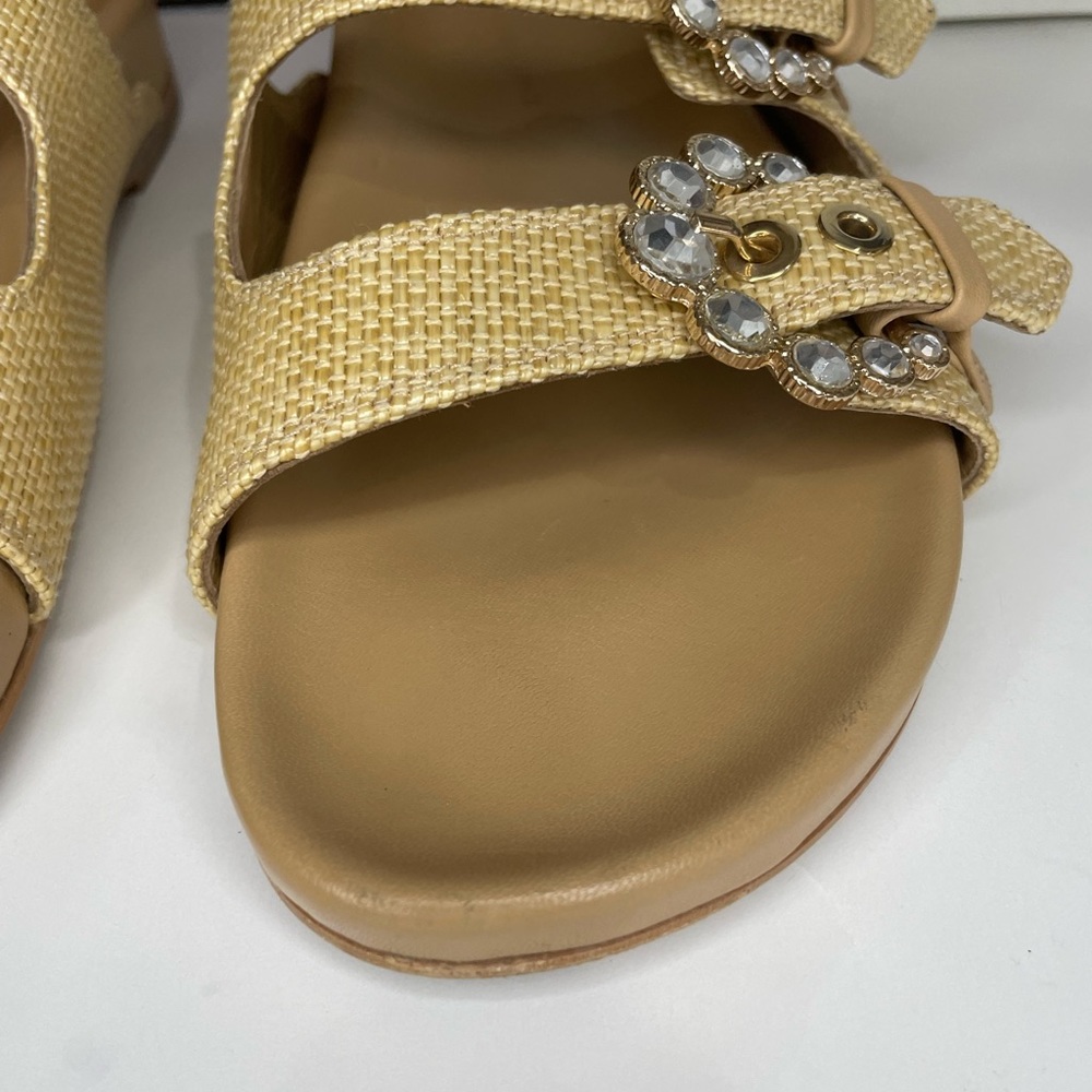 Camilla Elphick Maya Raffia embellished slides euro size 38 - Picture 5 of 15